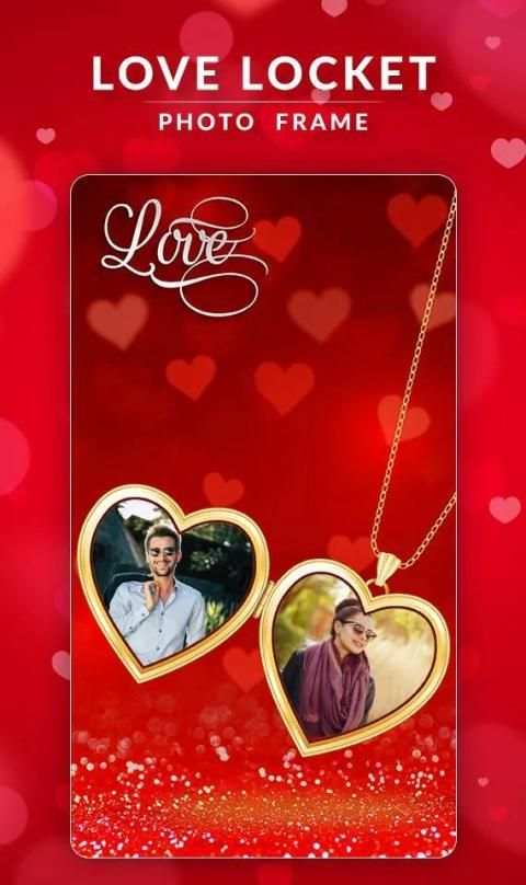 Love Locket Photo Frame - Locket Photo Frame स्क्रीनशॉट 1