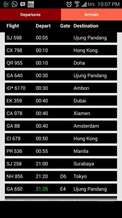 Jakarta Airport Flight Tracker screenshot 3