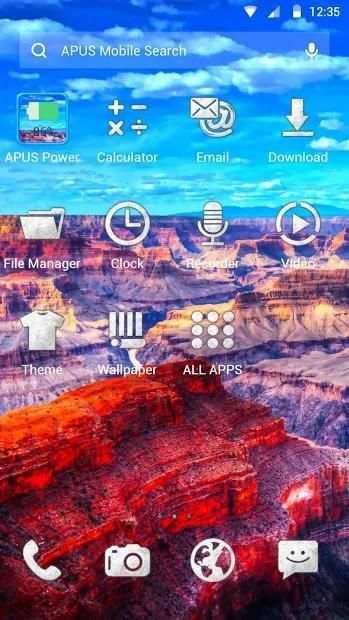 Grand Canyon APUS Launcher theme screenshot 2