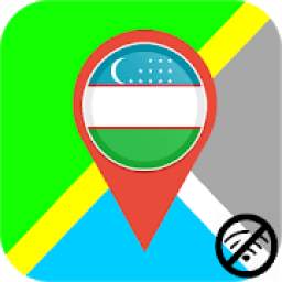 ✅ Uzbekistan Offline Maps with gps free