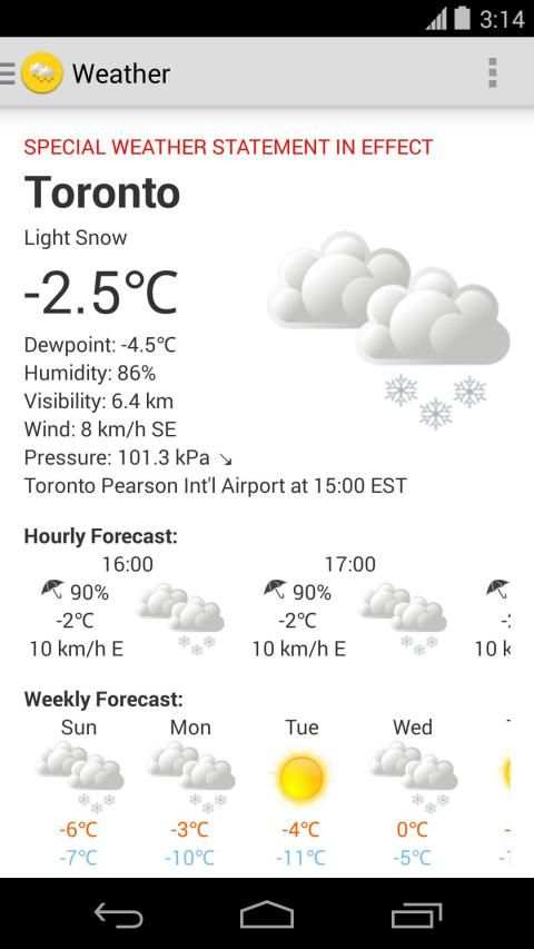 Weather Canada screenshot 5