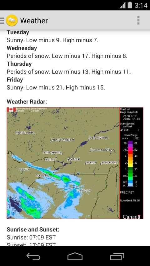 Weather Canada screenshot 3