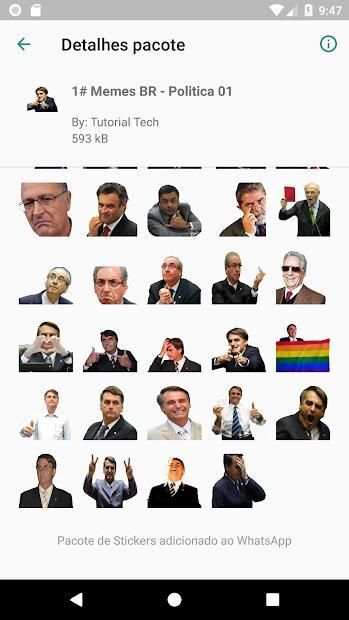 1# Stickers WhatsApp Memes BR By:Tutorial Tech screenshot 6