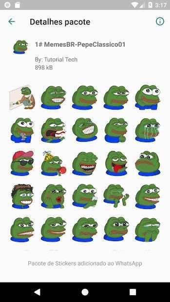 1# Stickers WhatsApp Memes BR By:Tutorial Tech screenshot 3