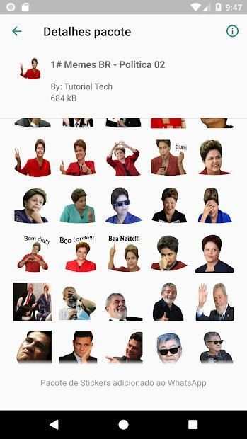 1# Stickers WhatsApp Memes BR By:Tutorial Tech screenshot 5