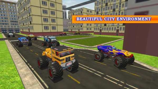 Real Monster Truck Stunt Racing Driving स्क्रीनशॉट 14