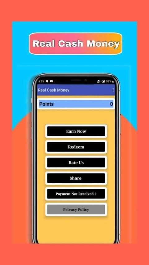Real Cash Earn : Daily 500 स्क्रीनशॉट 1
