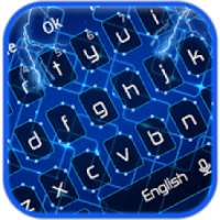 Blue Tech Electronic Keyboard Theme