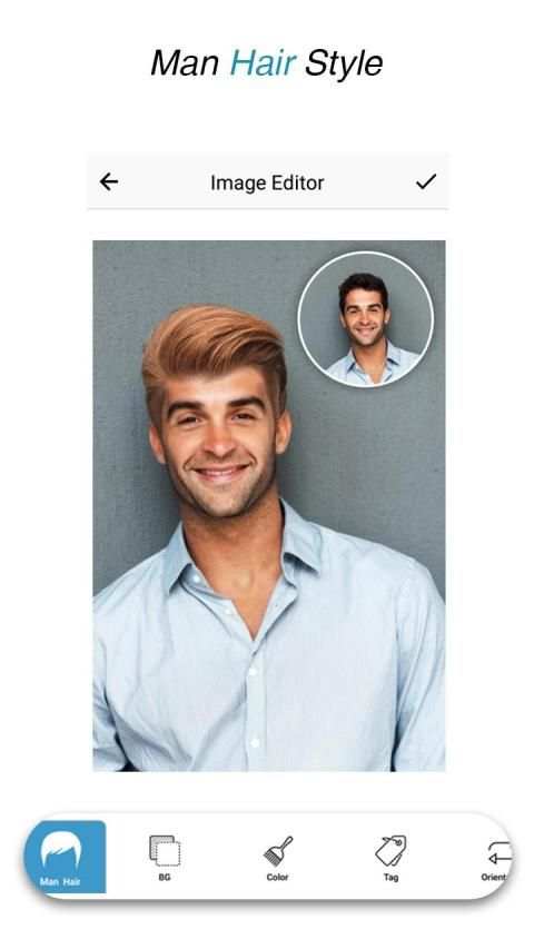Man HairStyle Photo Editor screenshot 2