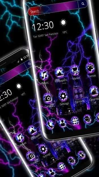 Black Lightning Theme screenshot 2