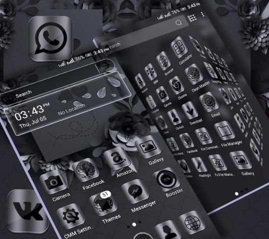 Night Mode Launcher Theme screenshot 3