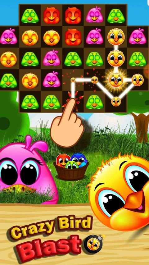 Crazy birds blast - match birds game स्क्रीनशॉट 6