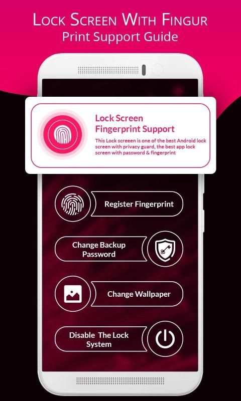 Lock Screen With Finger Print Support Guide screenshot 4