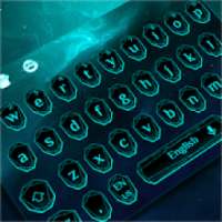 Cool Blue Neon Light Keyboard logo