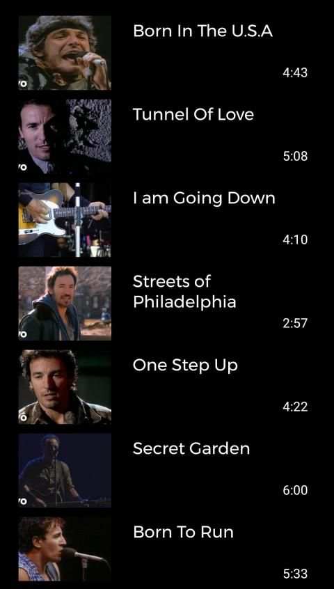 Bruce Springsteen Songs स्क्रीनशॉट 1