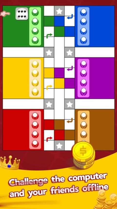 Ludo Game Offline - Classic King screenshot 1