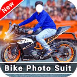 Men Moto Photo Suit: Stylish Bike Photo Editor