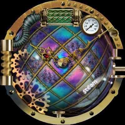 Steam Punk Clock Skin screenshot 2