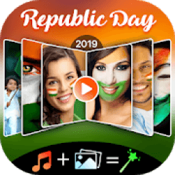 Republic Day Video Maker 2019 - Slideshow Maker आइकन