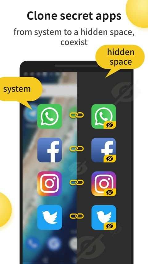 Hide apps: Hide app accounts for dual whatsapp screenshot 8
