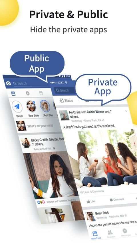 Hide apps: Hide app accounts for dual whatsapp screenshot 2