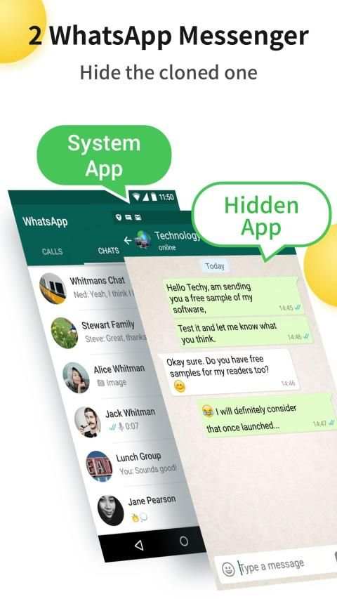 Hide apps: Hide app accounts for dual whatsapp screenshot 3
