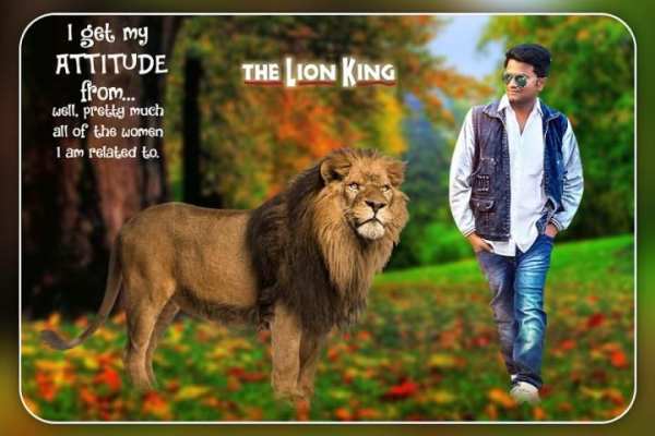 Lion photo editor स्क्रीनशॉट 1