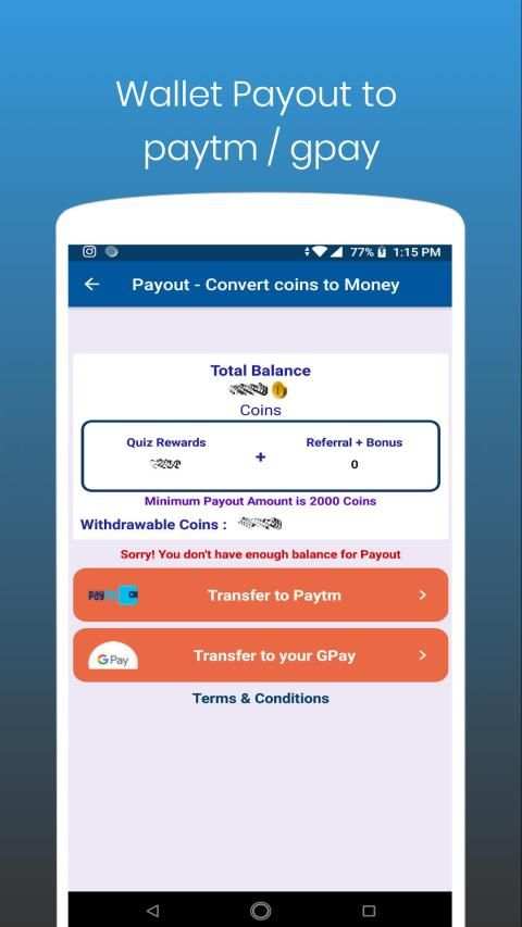 Quiz2Cash - The Learning App, Make Money screenshot 1