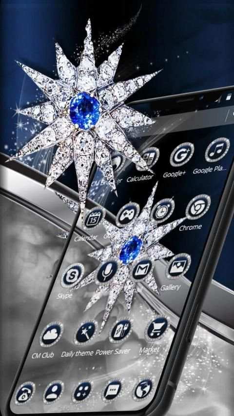 Tema berlian berkilau screenshot 2