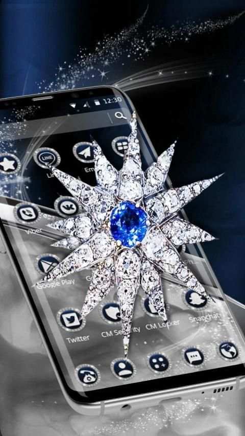 Tema berlian berkilau screenshot 3