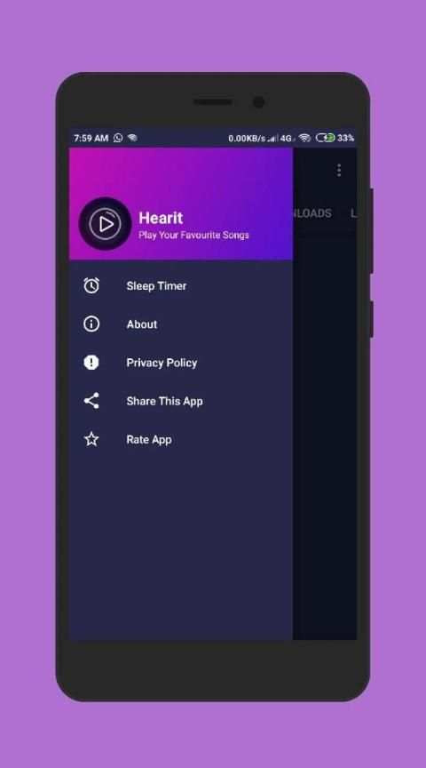 Hearit Music Player - No Ads स्क्रीनशॉट 4