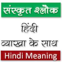 Sanskrit Slokas (संस्कृत श्लोक) With Hindi Meaning on 9Apps