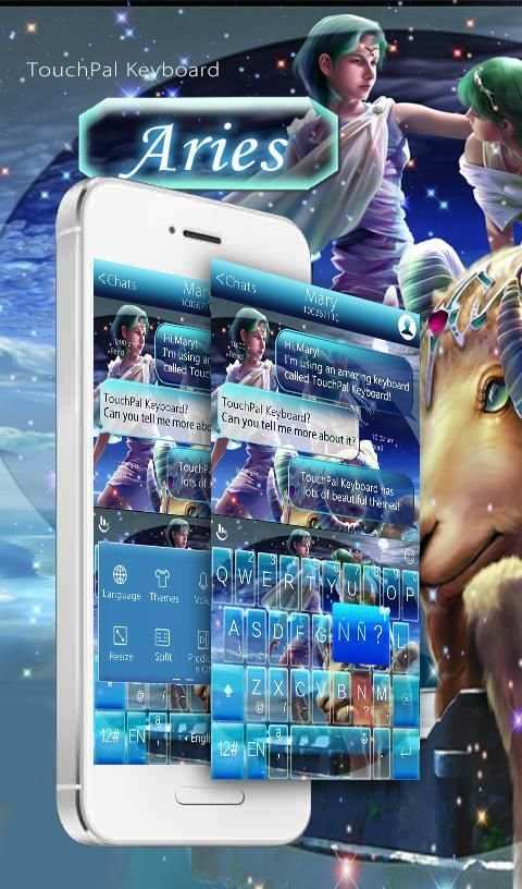 Stars Aries Keyboard Theme screenshot 4