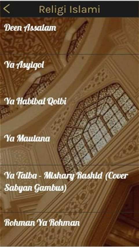 Lagu Religi Islami screenshot 2
