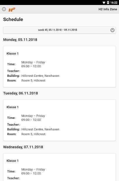 H2 infozone screenshot 1
