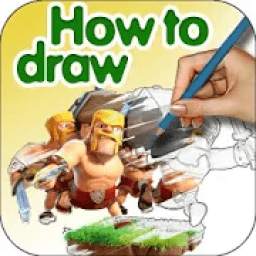 Draw Clash of Clans