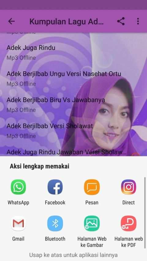 Adek Berjilbab Ungu स्क्रीनशॉट 2
