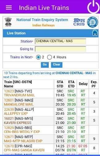 Indian Live Trains screenshot 2