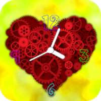 Heart Clock Live Wallpaper on 9Apps