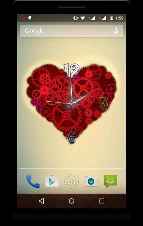 Heart Clock Live Wallpaper screenshot 6