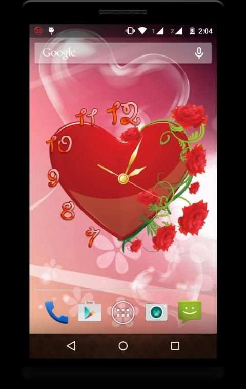 Heart Clock Live Wallpaper screenshot 3