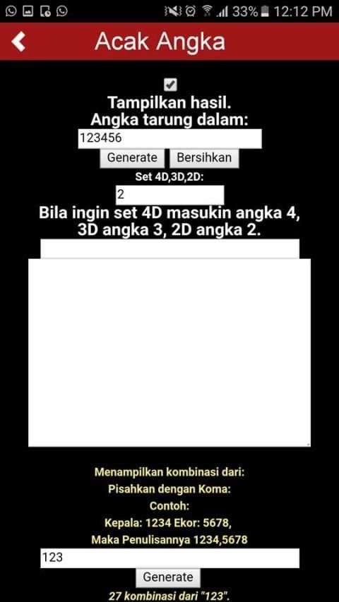 Wap Togel screenshot 1