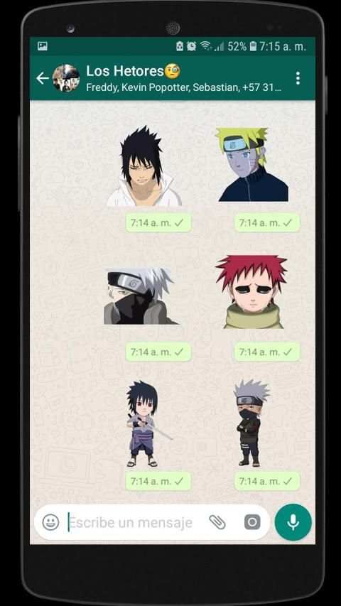 Naruto Stickers para Whatsapp screenshot 1