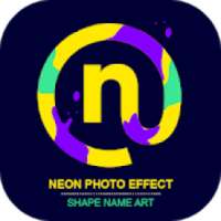 Neon Effect - Glitzy Shape Name Art on 9Apps