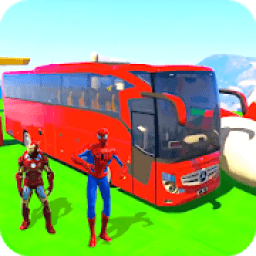 Superhero Bus Stunts: Top Speed Racing Games icon