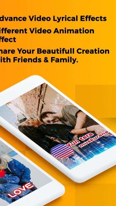 My Photo Lyrical Full Screen Video Status Maker screenshot 1