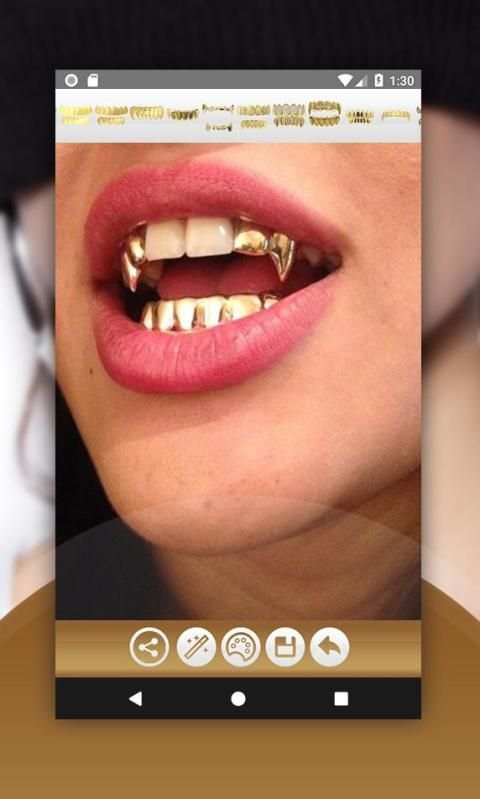 Gold Teeth Photo Editor स्क्रीनशॉट 3