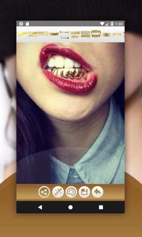 Gold Teeth Photo Editor स्क्रीनशॉट 4