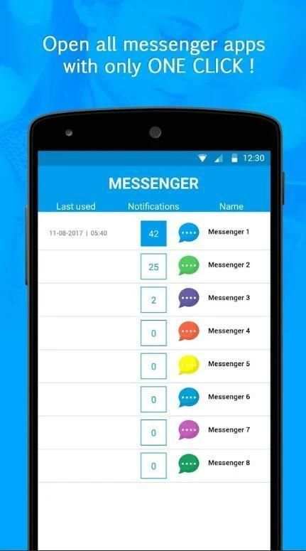 Messenger : Master Text Messaging & Video Calling screenshot 1