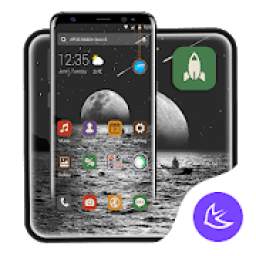 Black Moonlight APUS Launcher theme